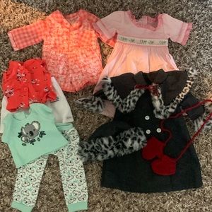 american girl 18" doll clothes lot